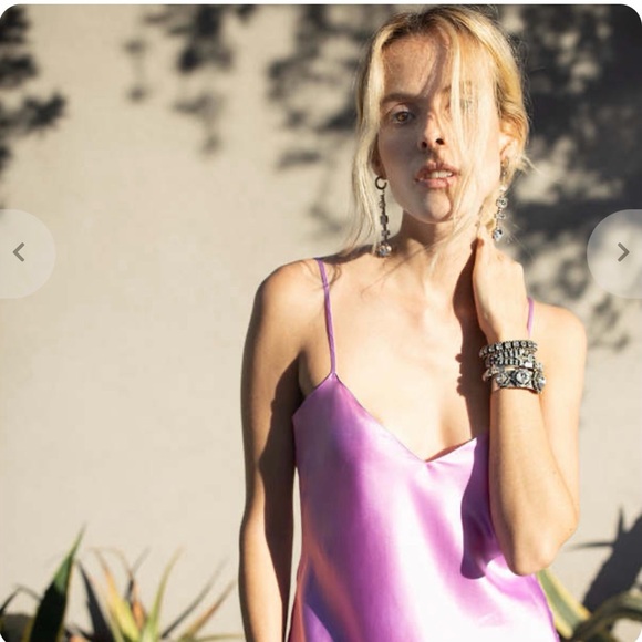 DANNIJO Purple Haze Mini Slip Dress size S - Picture 2 of 4